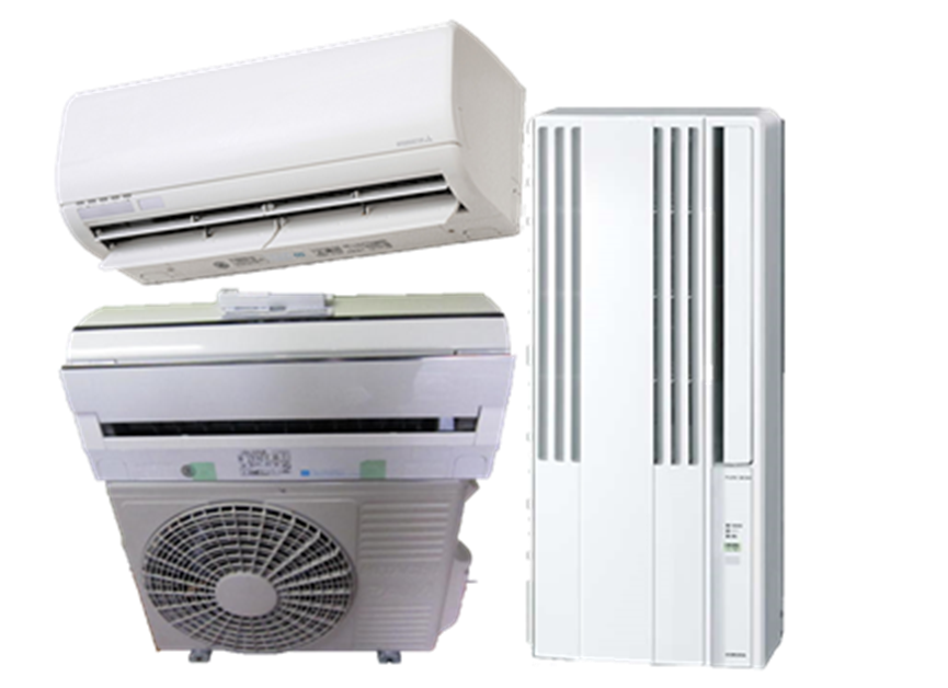 一般家庭用エアコン、業務用エアコン、室外機